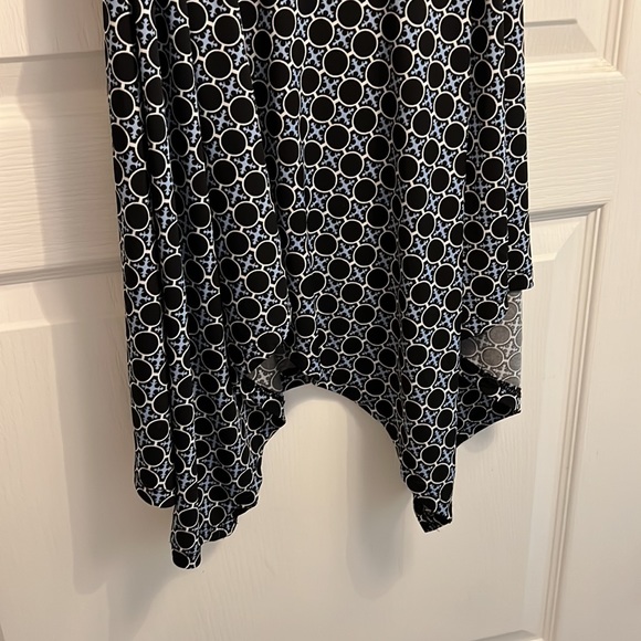 Motherhood Maternity Sleeveless Maxi Dress in Black/Blue Dot Pattern Small - Picture 5 of 5